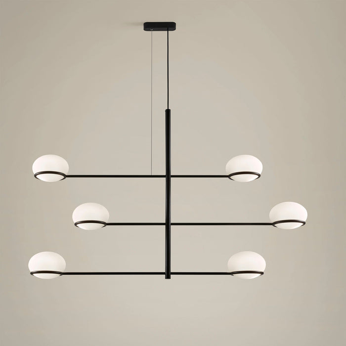 PENDANT COCO CHANDELIER E14 54 BLACK 3550LM