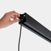 PENDANT DELTATRACK CONIC CABLE 670MM E27 15 BLACK 916LM