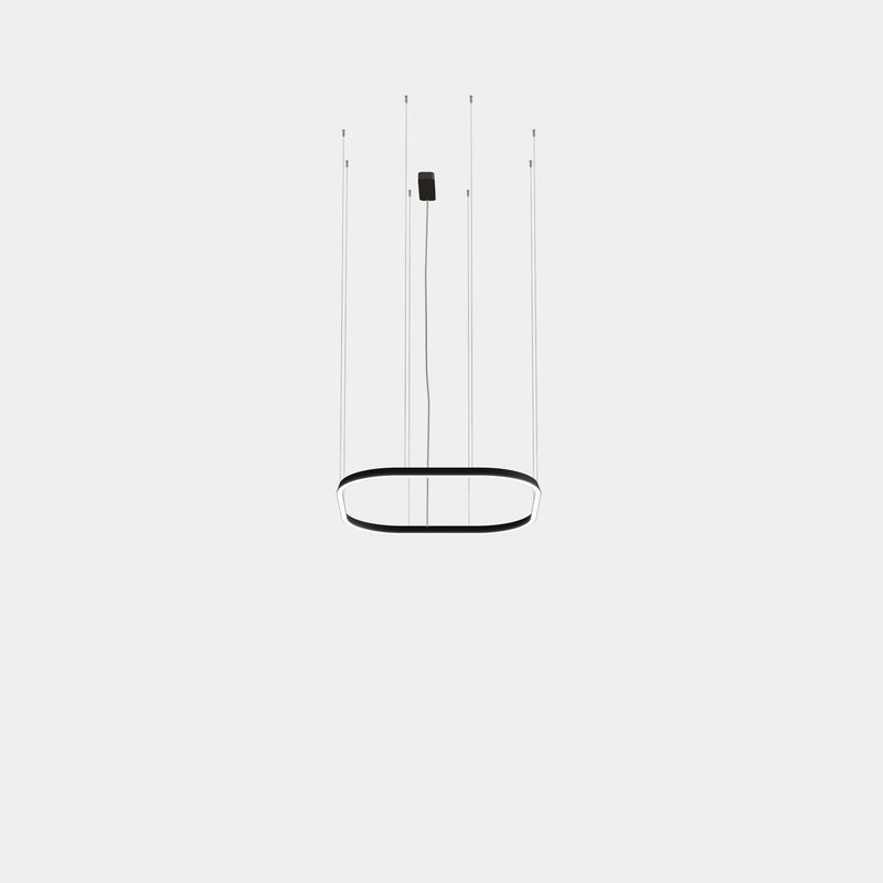 PENDANT GEOMETRIC SQUARE SURFACE 1000X1000MM LED 72 LED WARM-WHITE 2400K 0-10V W