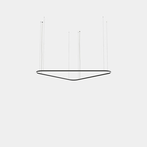 PENDANT GEOMETRIC TRIANGULAR MINI 2500MM LED 168 LED WARM-WHITE 2400K 0-10V BLAC