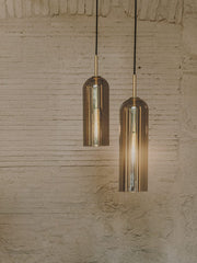 PENDANT GLAM 385MM E14 9 MATTE GOLD