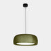 PENDANT GONG LED 25.6 2700K DALI-2 VERD RAL 6003 MATT TEIXIT TEXTIL VERD 1283LM