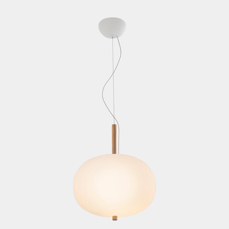 PENDANT ILARGI Ø395 LED 25.5 LED WARM-WHITE 2700K PHASE CUT LIGHT WOOD 1507LM 00-6458-93-F9