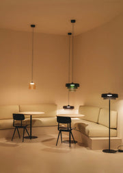 PENDANT LEVELS 2 BODIES Ø420MM + Ø320MM LED 19 SW 2700-3000-4000K DALI-2 BLACK