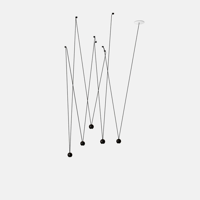 PENDANT PUNTO MULTIPLE RECESSED LED 29 LED WARM-WHITE 3000K ON-OFF BLACK 1645LM 00-7903-05-05