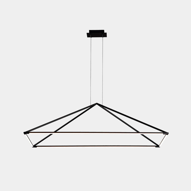 PENDANT TUBS 1200MM LED 38 LED WARM-WHITE 2700K ON-OFF BLACK 2360LM