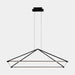 PENDANT TUBS 1200MM LED 53.5 LED WARM-WHITE 3000K ON-OFF BLACK 2196LM