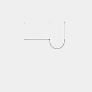 PENDANT TUBS MODULAR LINEAL SINGLE WITH ARCH LED 28.1 LED WARM-WHITE 2700K DALI