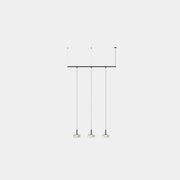 PENDANT TUBS MODULAR TRACK WITH 3 CEILINGS LED 16 LED WARM-WHITE 2700K ON-OFF BL