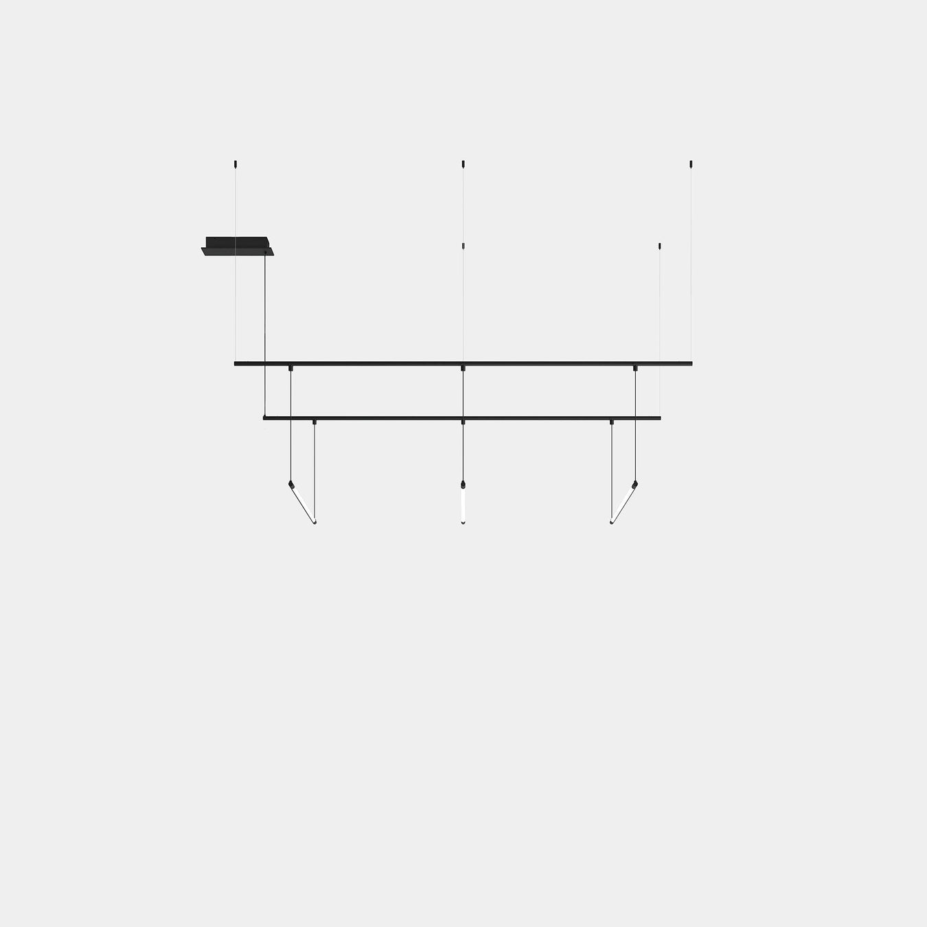 Tubs Modular Track with 3 Lineal 900mm