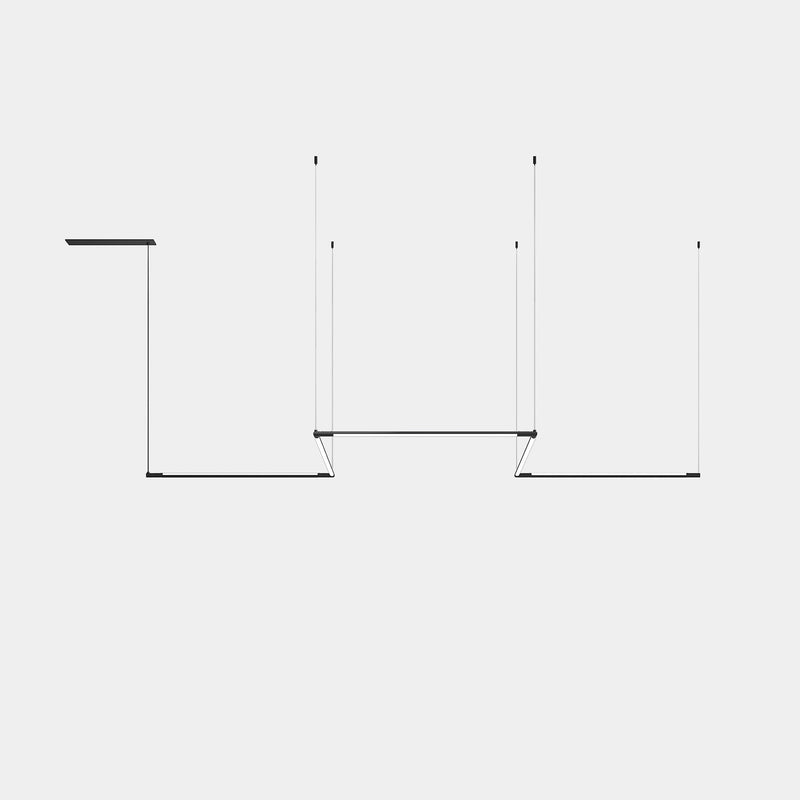 PENDANT TUBS MODULAR ZIGZAG FIVE TUBS OF 900MM LED 80 LED WARM-WHITE 3000K DALI 00-8285-05-M1
