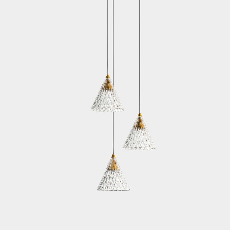 PENDANT VENETO SURFACED 3 BODIES LED 18.4 LED WARM-WHITE 2700K 0-10V BLACK 804LM 15-7602-60-DO