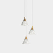 PENDANT VENETO SURFACED 3 BODIES LED 18.4 LED WARM-WHITE 2700K ON-OFF BLACK 804L