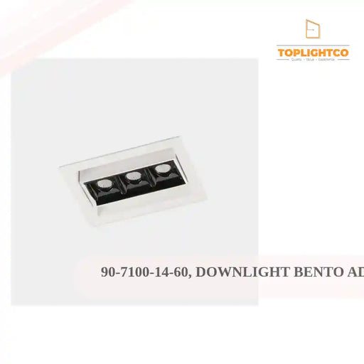 90-7100-14-60, DOWNLIGHT BENTO ADJUSTABLE 3 LEDS 6.1W LED WARM-WHITE 2700K CRI 92 47.7&ordm; , White, Black by@Outfy