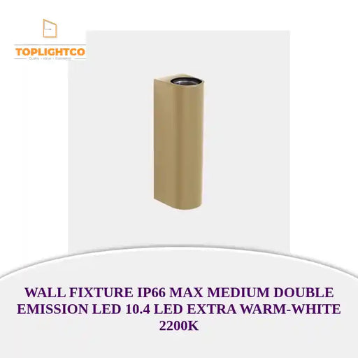 WALL FIXTURE IP66 MAX MEDIUM DOUBLE EMISSION LED 10.4 LED EXTRA WARM-WHITE 2200K by@Outfy