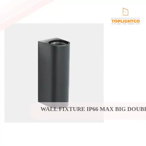 WALL FIXTURE IP66 MAX BIG DOUBLE EMISSION LED 35 LED WARM-WHITE 2700K ON-OFF URBAN GREY AT21-33V9M5OSZ5 by@Outfy