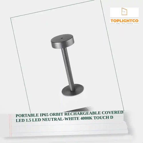 PORTABLE IP65 ORBIT RECHARGEABLE COVERED LED 1.5 LED NEUTRAL-WHITE 4000K TOUCH D by@Outfy