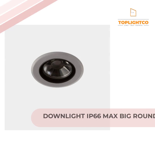 DOWNLIGHT IP66 MAX BIG ROUND LED 13.8 LED WARM-WHITE 3000K GREY 1120LM by@Outfy