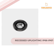 RECESSED UPLIGHTING IP66-IP67 MAX MEDIUM ROUND TRIM LED 6.5 LED WARM-WHITE 3000K by@Outfy