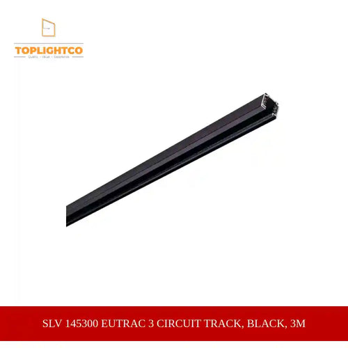 SLV 145300 EUTRAC 3 Circuit track, black, 3m by@Outfy
