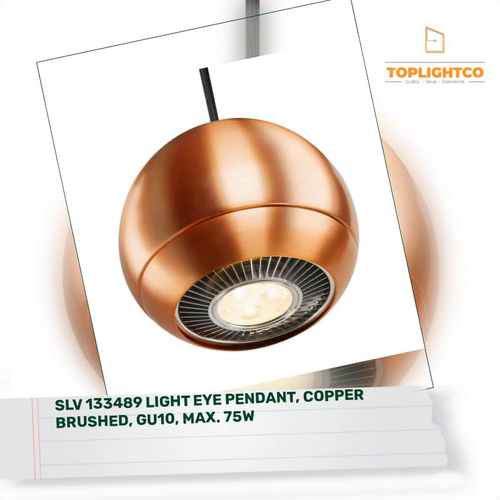 SLV 133489 LIGHT EYE pendant, copper brushed, GU10, max. 75W by@Outfy