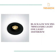 BLACK 6,5W WW IP65 700mA DARK LIGHT One Light 10107DB/B/W by@Outfy