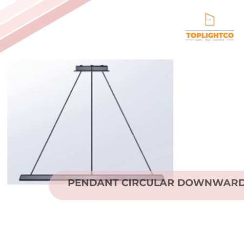 PENDANT CIRCULAR DOWNWARD &Oslash;900 RECESSED LED 46 LED WARM-WHITE 2400K DALI-2 BLAC by@Outfy