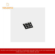 90-6392-14-60, DOWNLIGHT BENTO STANDARD SQUARE TRIM 18.3W LED WARM-WHITE 2700K CRI 92 47.7&ordm; WH, White, Black by@Outfy