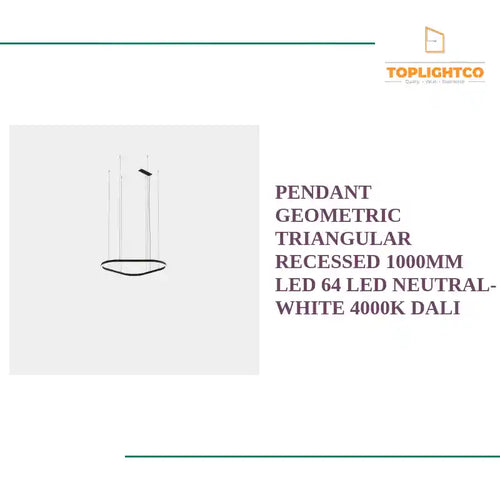PENDANT GEOMETRIC TRIANGULAR RECESSED 1000MM LED 64 LED NEUTRAL-WHITE 4000K DALI by@Outfy