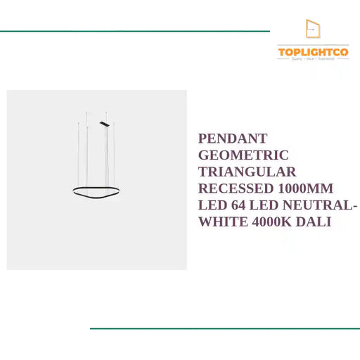 PENDANT GEOMETRIC TRIANGULAR RECESSED 1000MM LED 64 LED NEUTRAL-WHITE 4000K DALI by@Outfy
