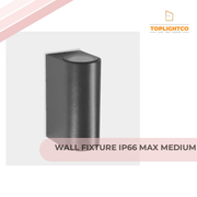 WALL FIXTURE IP66 MAX MEDIUM DOUBLE EMISSION LED 10 LED WARM-WHITE 2700K ON-OFF AI21-P8V9S1OSZ5 by@Outfy
