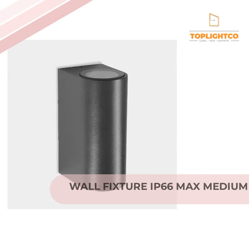 WALL FIXTURE IP66 MAX MEDIUM DOUBLE EMISSION LED 10 LED WARM-WHITE 2700K ON-OFF AI21-P8V9S1OSZ5 by@Outfy