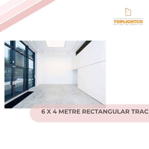 6 x 4 metre rectangular track system in white with 20 Gallery Grade tracklights by@Outfy