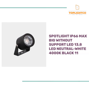 SPOTLIGHT IP66 MAX BIG WITHOUT SUPPORT LED 13.8 LED NEUTRAL-WHITE 4000K BLACK 11 by@Outfy