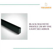 Black Magnetic Profile 2m 48v One Light SKU:42002/B by@Outfy