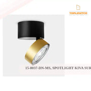 15-8037-DN-MS, SPOTLIGHT KIVA SURFACE &Oslash;95MM 13.2W LED WARM-WHITE 2700K CRI 92 22.7&ordm; PHASE CUT, Matte gold by@Outfy