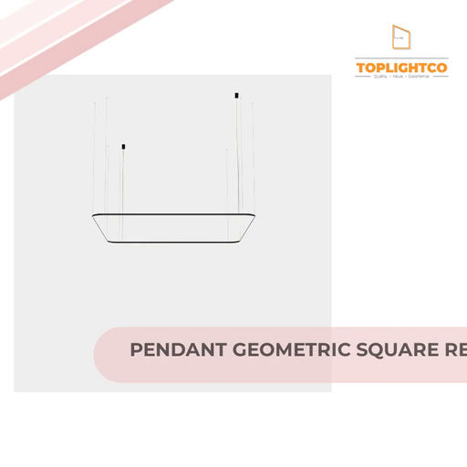 PENDANT GEOMETRIC SQUARE RECESSED 4000X4000MM LED 319 LED NEUTRAL-WHITE 4000K ON by@Outfy