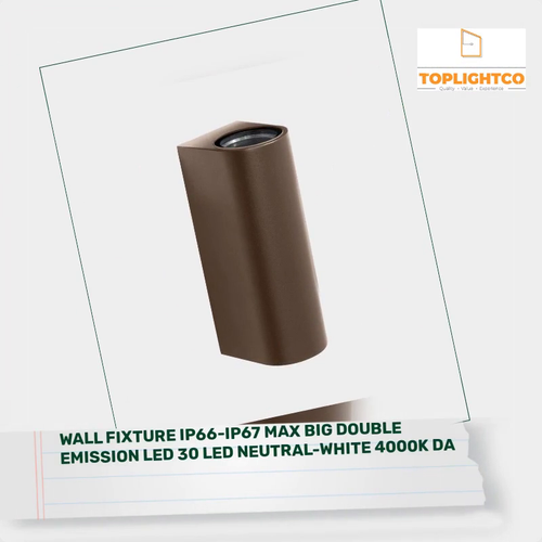 WALL FIXTURE IP66-IP67 MAX BIG DOUBLE EMISSION LED 30 LED NEUTRAL-WHITE 4000K DA by@Outfy