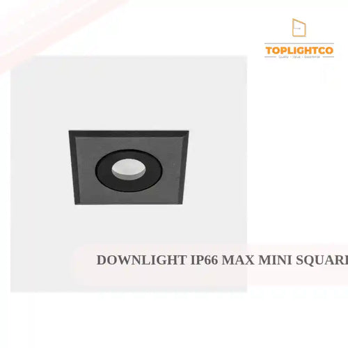 DOWNLIGHT IP66 MAX MINI SQUARE LED 2.5 LED NEUTRAL-WHITE 4000K BLACK 97LM by@Outfy