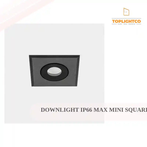 DOWNLIGHT IP66 MAX MINI SQUARE LED 2.5 LED NEUTRAL-WHITE 4000K BLACK 97LM by@Outfy