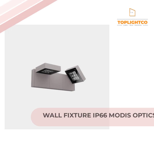 WALL FIXTURE IP66 MODIS OPTICS DOUBLE 430MM LED 40.2 LED NEUTRAL-WHITE 4000K CAS AS12-37X9F1XB34 by@Outfy