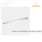 LEDSC4 Outdoor Ceiling light ip65 solid 1620mm emergency led 60w 4000k grey 6082lm 15-E007-34-OE by@Outfy