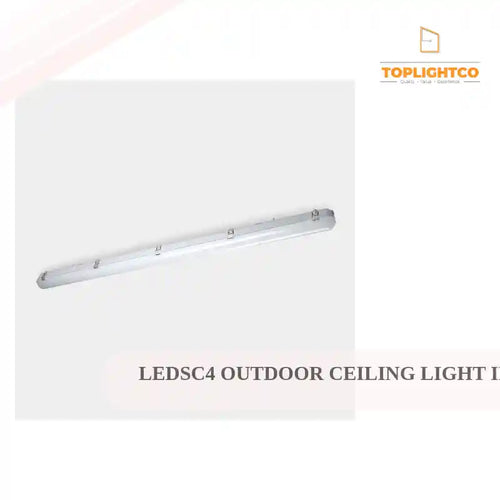 LEDSC4 Outdoor Ceiling light ip65 solid 1620mm emergency led 60w 4000k grey 6082lm 15-E007-34-OE by@Outfy
