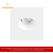 AG14-18V9M2BB14, DOWNLIGHT PLAY HIGH VISUAL CONFORT ROUND ADJUSTABLE 17.7W LED WARM-WHITE 2700K C, White, Transparent by@Outfy