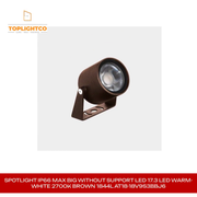 SPOTLIGHT IP66 MAX BIG WITHOUT SUPPORT LED 17.3 LED WARM-WHITE 2700K BROWN 1844L AT18-18V9S3BBJ6 by@Outfy
