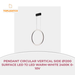 PENDANT CIRCULAR VERTICAL SIDE &Oslash;1200 SURFACE LED 72 LED WARM-WHITE 2400K 0-10V by@Outfy