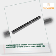LINEAL LIGHTING SYSTEM IP65 CUBE LINEAR EFFICIENCY 1000MM SURFACE LED 95 LED NEU by@Outfy