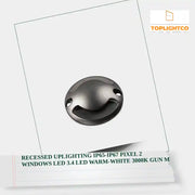 RECESSED UPLIGHTING IP65-IP67 PIXEL 2 WINDOWS LED 3.4 LED WARM-WHITE 3000K GUN M by@Outfy