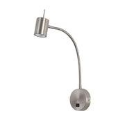 Reading Light Bas Gu10 8w Satin Nickel SKU: DE-0442-SAT - Toplightco