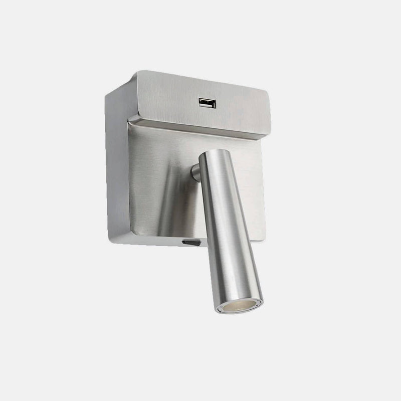 READING LIGHTS GAMMA USB LED 4.5 LED WARM-WHITE 2700K ON-OFF SATIN NICKEL 137LM